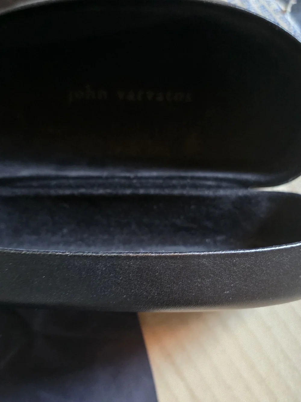 John Varvatos Brown Horn- Leather Aviator Sunglasses